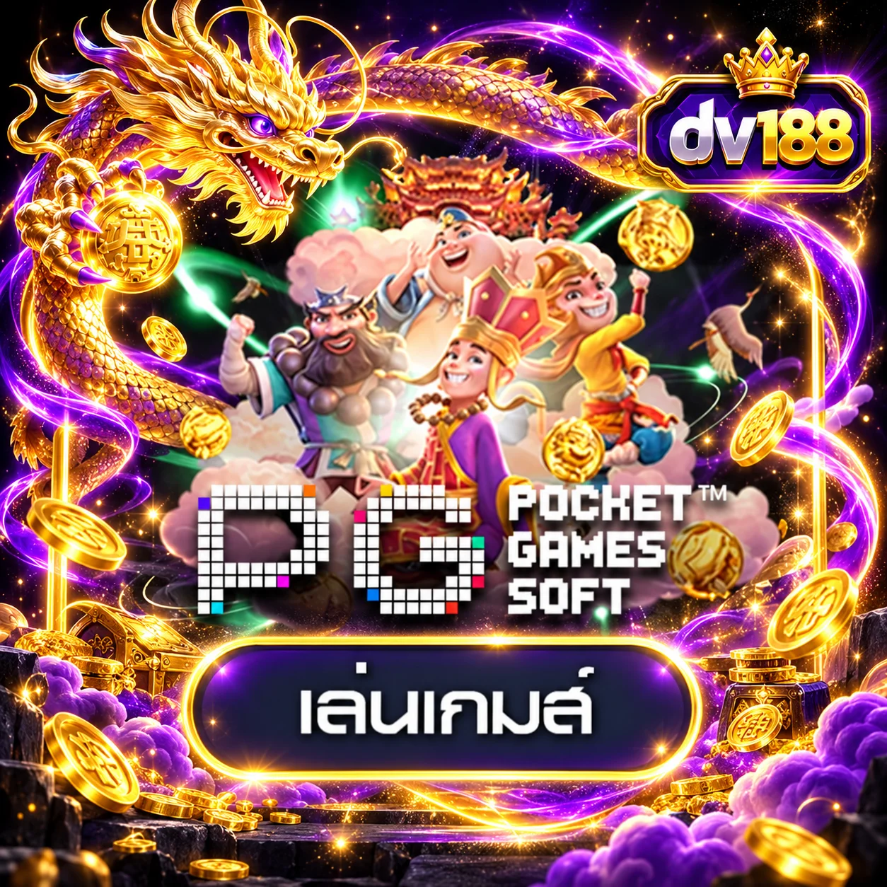 การ์ดทดลองเล่น PG Soft บน dv188